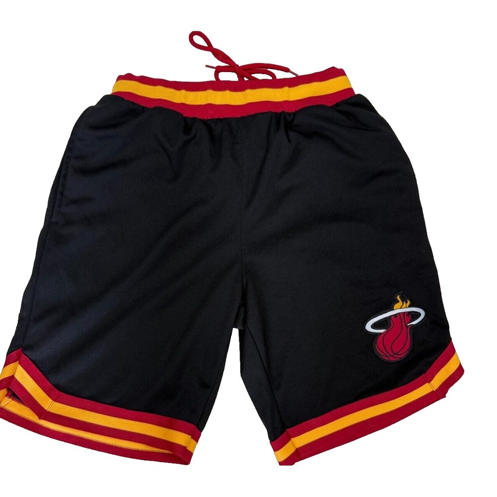 NBA Miami Heat Basketball Athletic Shorts Mens Medium Embroidered